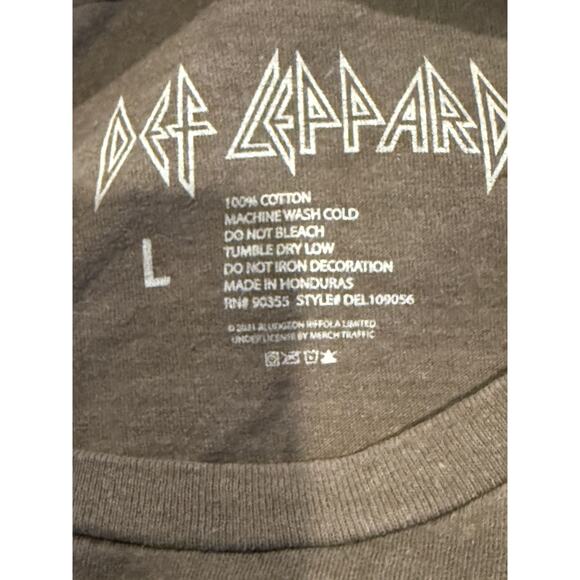 Def Leppard Vintage Style Adrenalize Short Sleeve Unisex TShirt CrewNeck L Brown - Picture 8 of 15